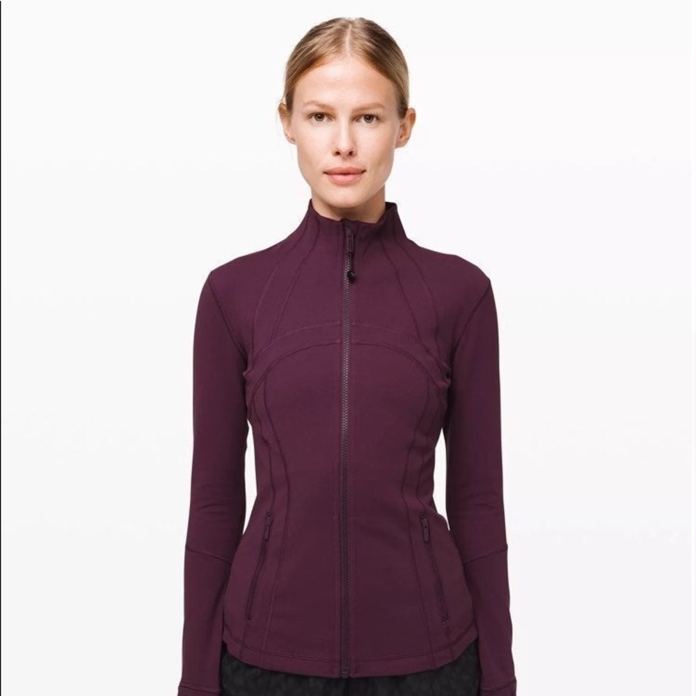 Eggplant lulu lemon zip up jacket